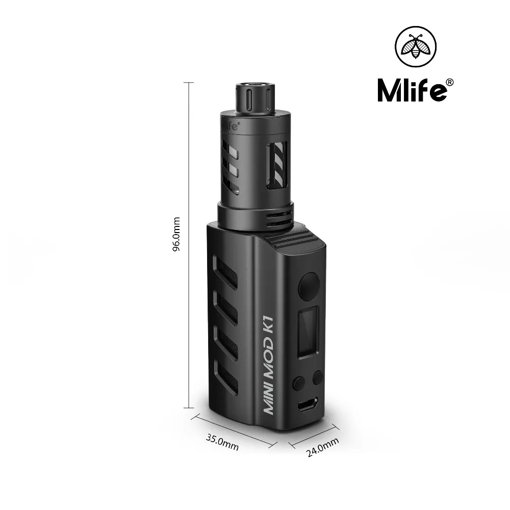 New Design Ecig Starter Kit Mlife Mini Mod K1 Box Mod Kit Hot Selling