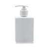 250ml Cuboid Square White HDPE Shampoo Pump Bottle