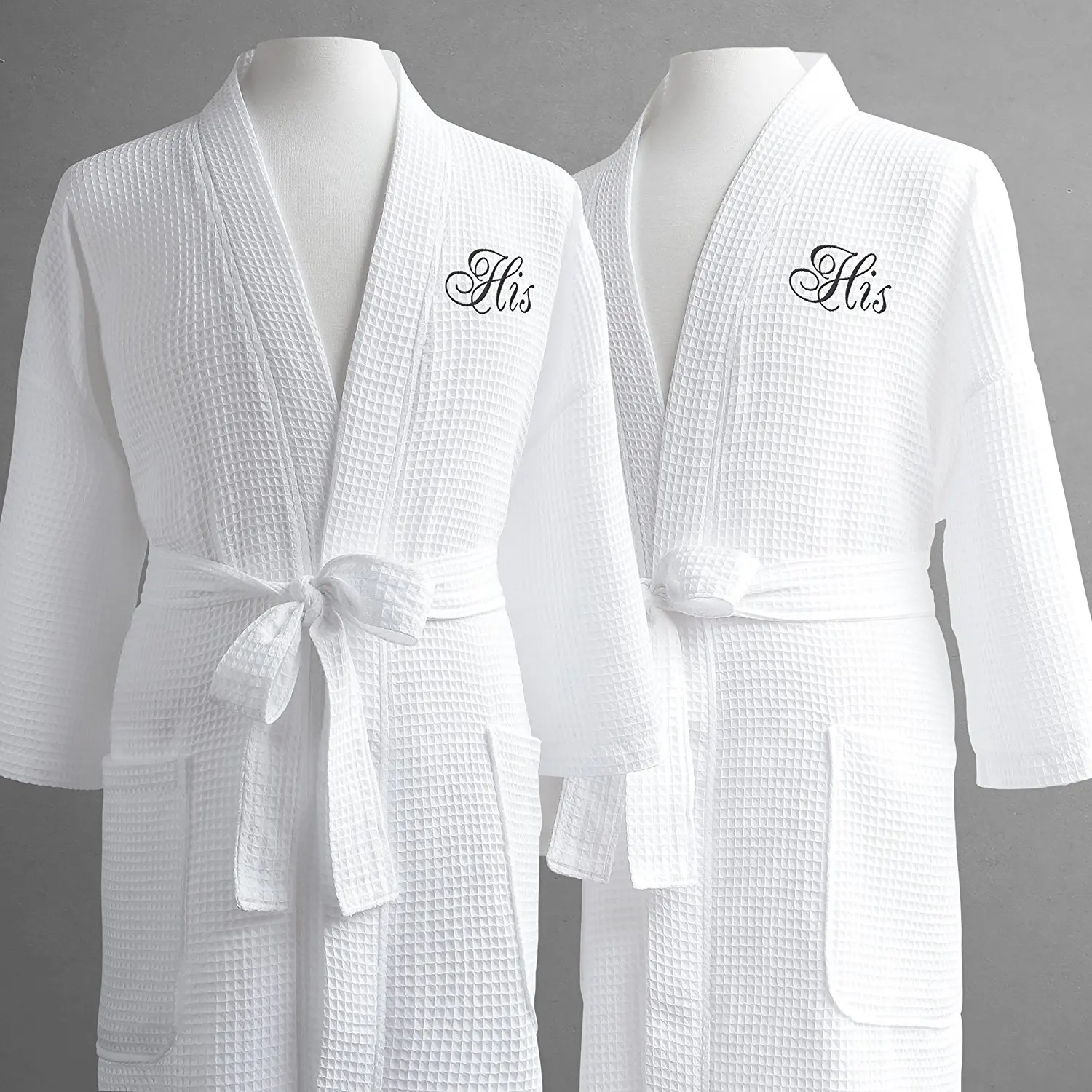 China Wholesale Textile 100 Cotton Women Bathrobe Luxury Waffle