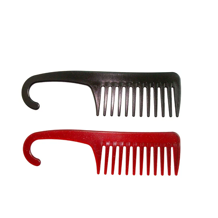 Big Detangler Bath Shower Comb With Hook To Hanging Comb,Wide Tooth