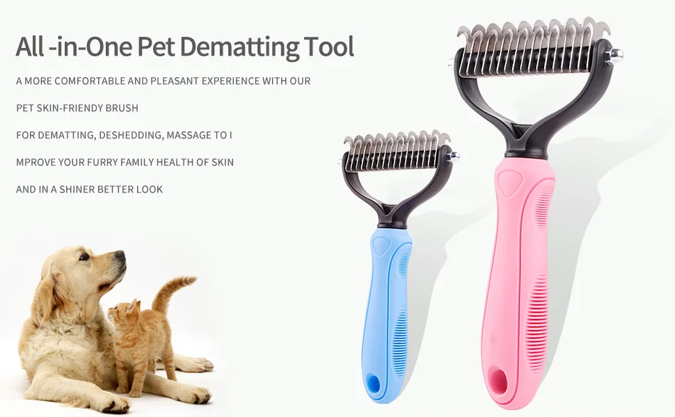 Alat Perawatan Sisir Dematting Efektif Untuk Anjing u0026 Kucing 