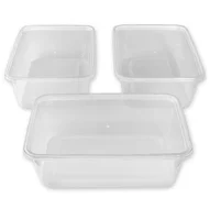 

eco friendly restaurant black rectangular plastic pp microwave disposal food takeaway container