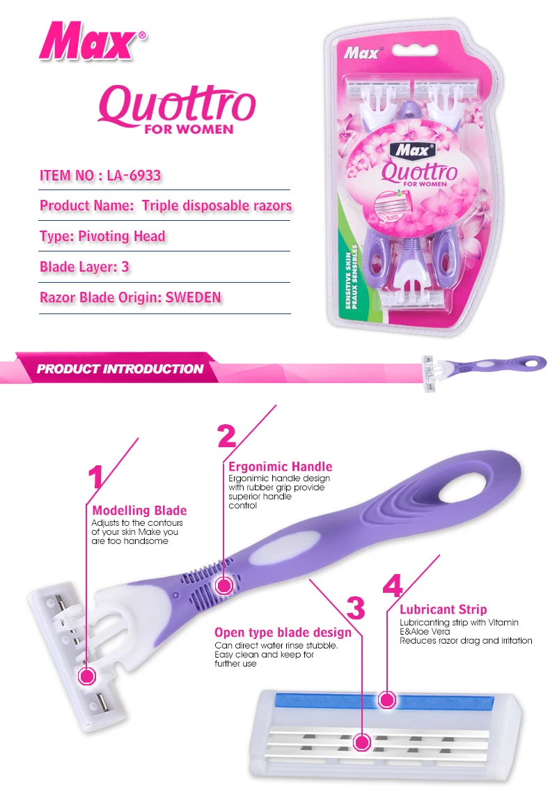 Best Choice Razor For Lady 3 Blade Shaving Soft Shaver Buy Lady Razor