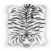 realistic plush tiger rug carpet plush white tiger play mat plush animal blanket