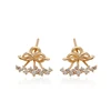 94568 beautiful design diamond pendant dubai jewelry gold earring for girlfriend gift