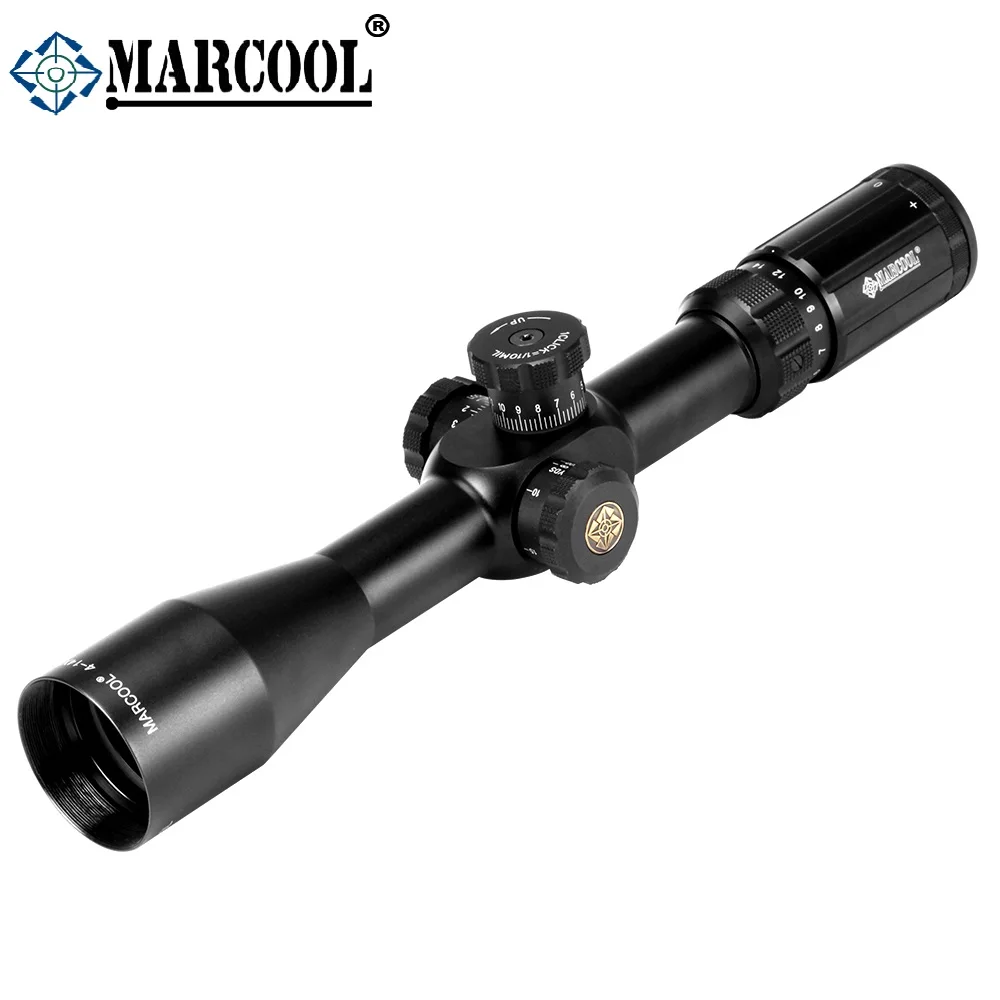 

MARCOOL riflescopes hunting scope 4-14x44 SFL FFP 1/10 MIL 30mm tube long range scopes best hunting scopes, Black