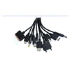 top 100 sellers amazon 1 in 10 USB cable Retractable Charger USB Cable 10 in 1 for iPod Motorol Nokia Samsung USB Travel Charger