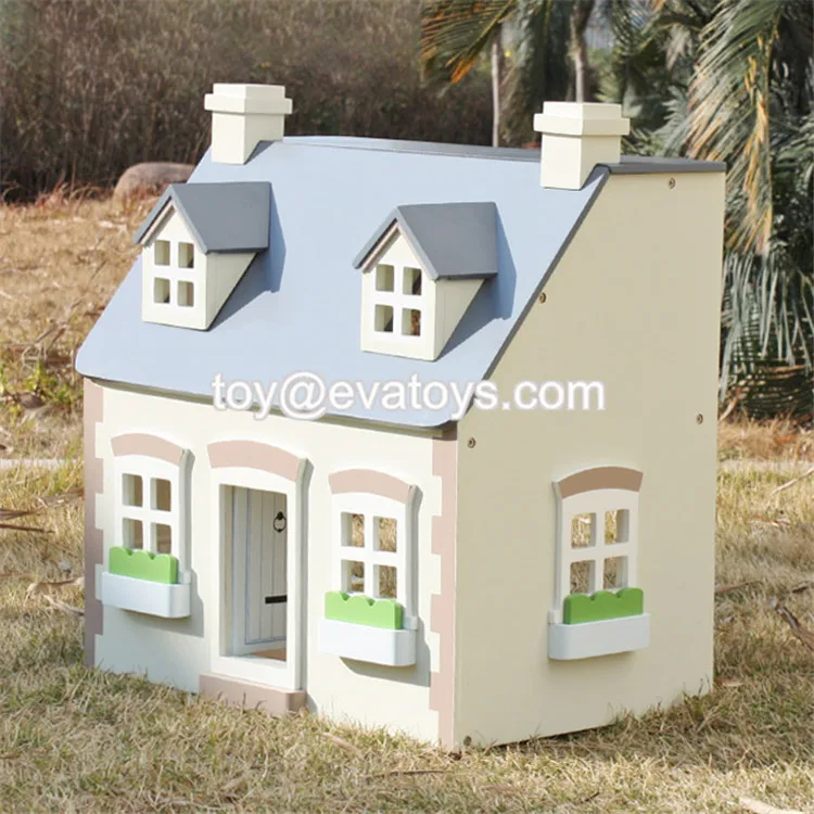 New Design Miniature Wooden Victorian Dollhouse Kit For Children