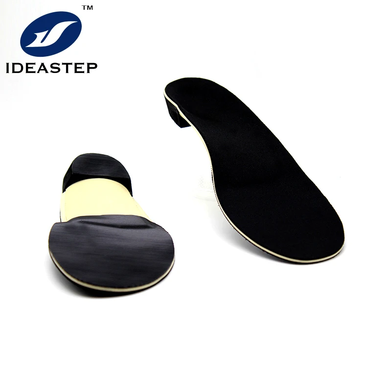 

Ideastep semirigidus pre-fabricated polypropylene orthotic arch support sport insole therapeutic insole orthotic manufacturer, Black + beige