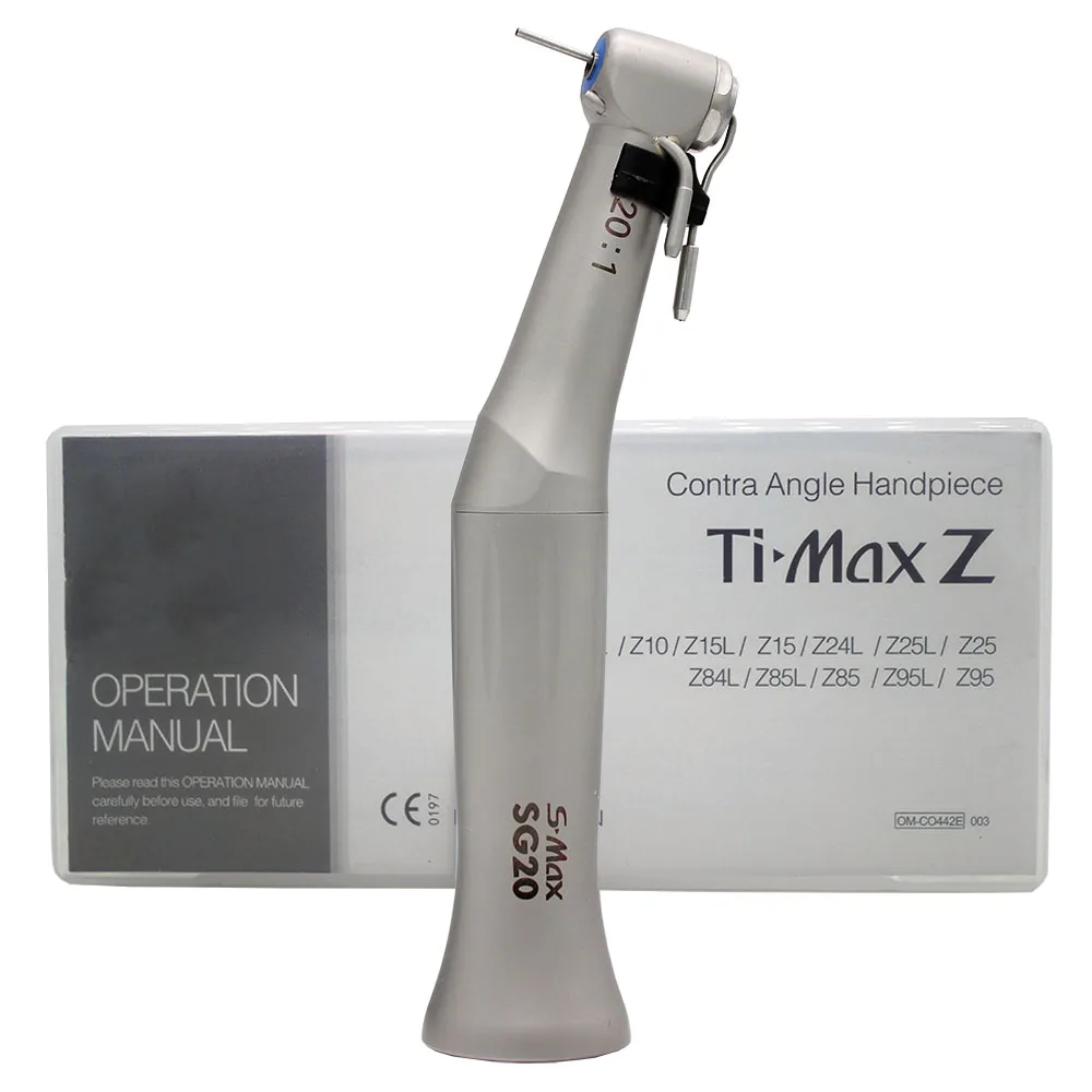 

Implant dental micro motor handpiece S. Max SG20 with 20:1 speed reducing head other hand instruments, Green