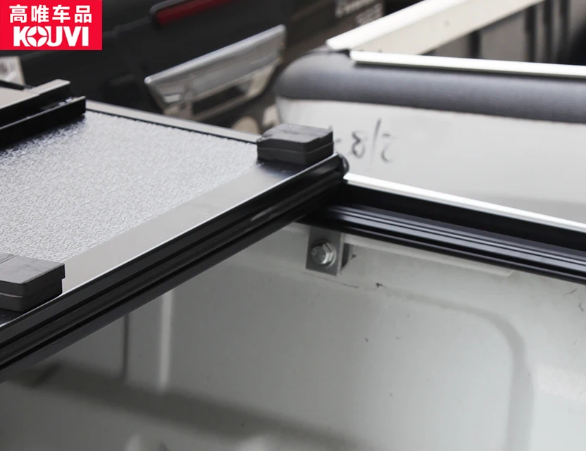 
sangyong 2018 rexton sports aluminum hard tri fold pickup bed tonneau cover 