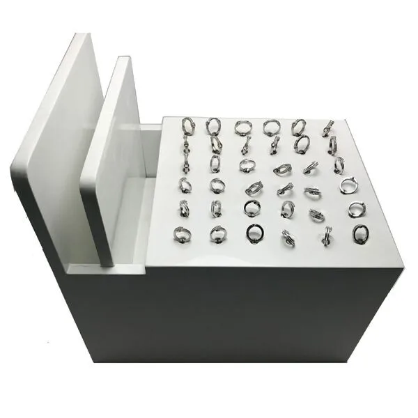 Dyh Customized Black Acrylic Security Retractable Antitheft Ring Display With 36 Holes Buy