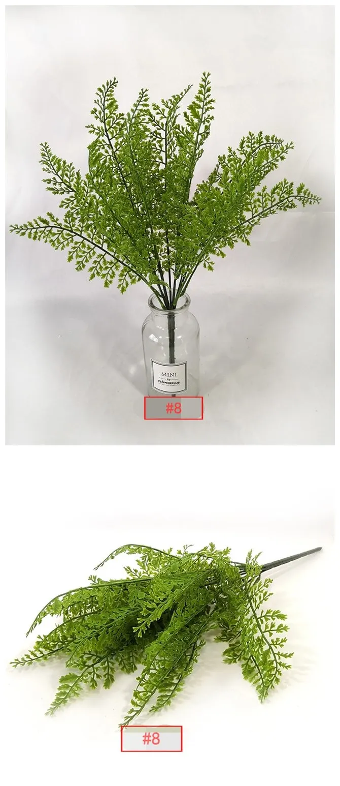 Wholesale Faux Greenery Leaves Artificial Plastic Fern