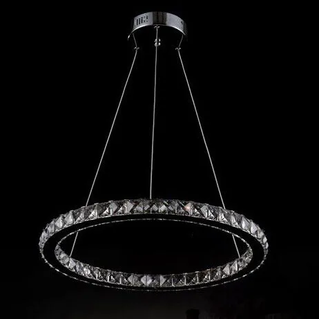 Wonderland Single Ring New D20 30 40 50 60 70CM Round LED Crystal Light Lamp Luxury