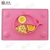 Creative Integrated Custom silicone slate table placemat One piece Square shape cute placemat for kids