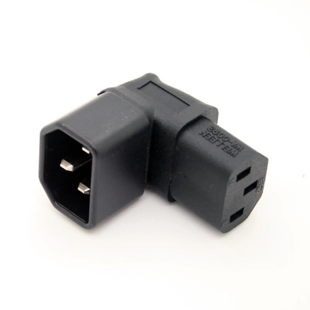 IEC 320 C14 Male Plug to C13 Female Socket AC Power Cord Connector