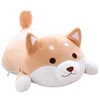 super soft lying 35cm and 55cm brown and pink shiba inu dog shaped decoration throw pillow for boys and girls presents
