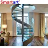 China manufacture glass Spiral Staircase Indoor exterior stair