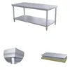 Kitchen Stainless Steel Table With Under Shelf / Kitchen Food Prepare Work Table In Factory