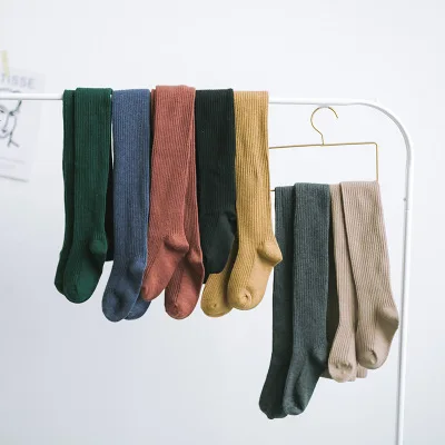 

Wholesale 2019 Girls Spring Autumn Winter solid pure color Pantyhose