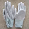 ESD palm fit working gloves with pu coated