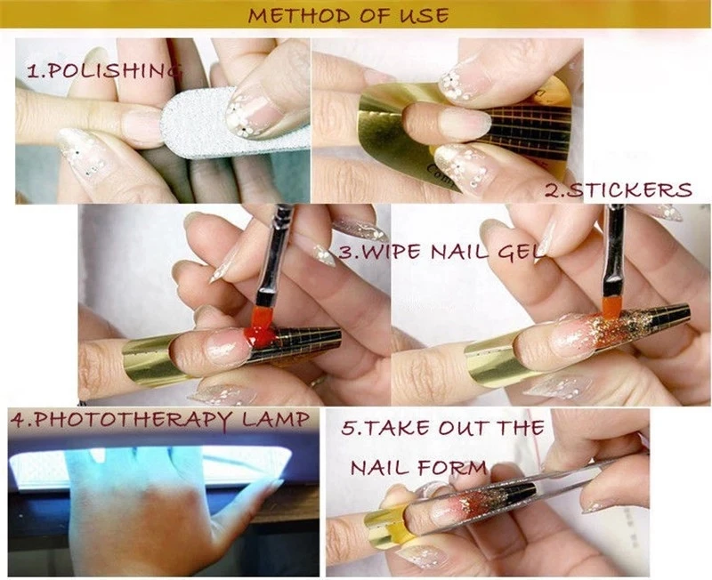 China nail art forms Suppliers