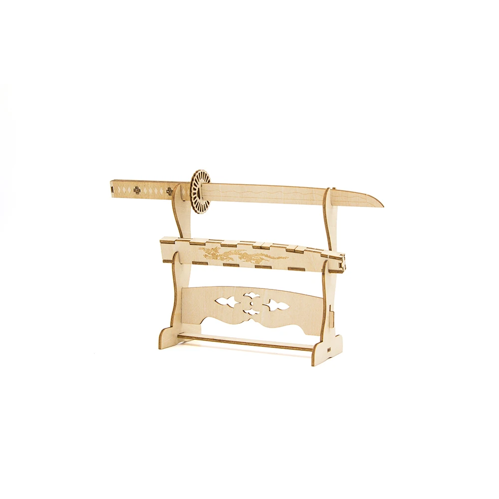 Japanese Culture Katana 3d Wooden Sword Puzzle For Kids Buy High Quality Funny 3d Puzzle