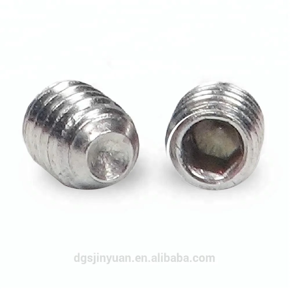 
DIN 944 dog point socket brass tox nylon tip endless/ no head/hollow/grub set screw for door handle set 