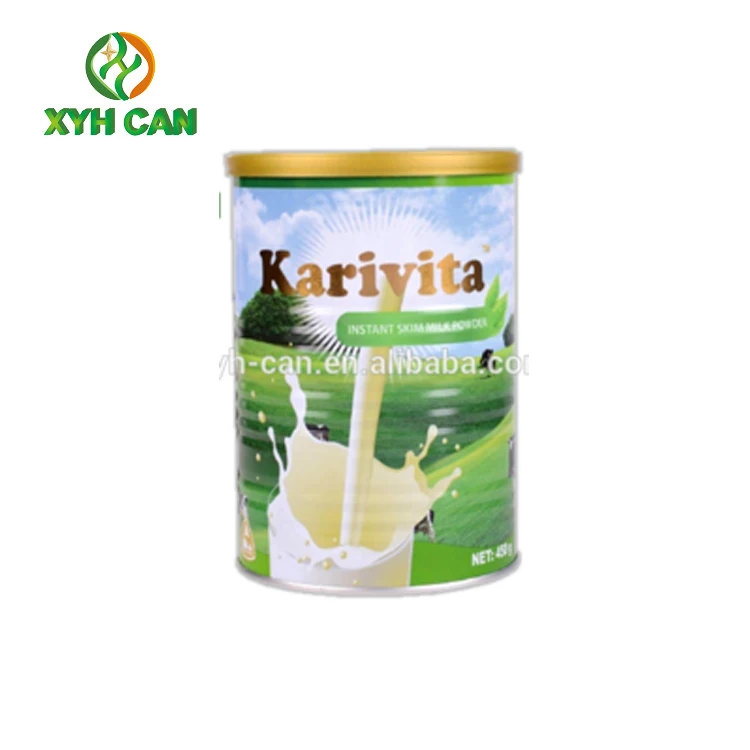 FDA Grade Round Metal Tin Can For Packing Milk Powder