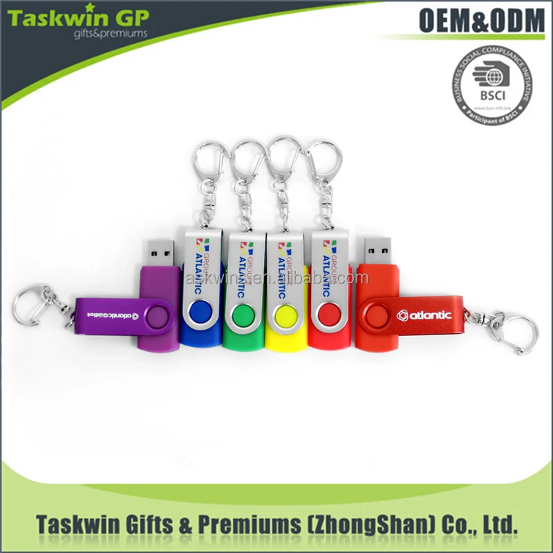 Colorful swivel custom 8g,16g,32g.64g usb flash drive keychain wholesale