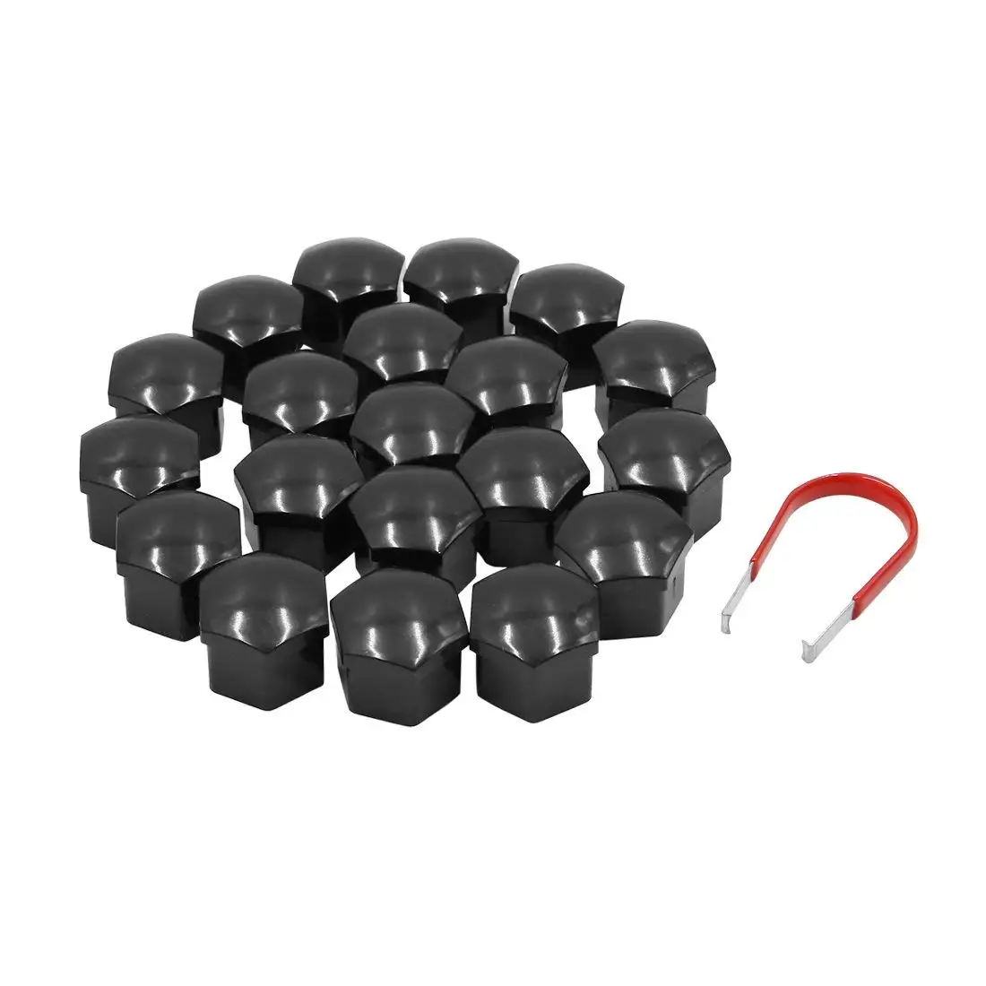 uxcell 20pcs 19mm Car Wheel Nut Dust Cover Hub Bolt Screw Hexagonal Cap Green