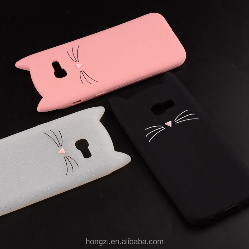 

Cat Phone Case For Samsung Galaxy A5 2017 Silicone TPU 3D Cat Ear Cover Phone Cases For Samsung A5 2017 A520 A520F Case Coque, N/a