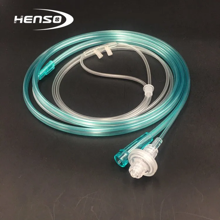 Henso Disposable O2 Co2 Nasal Oxygen Sampling Cannula For Adult View