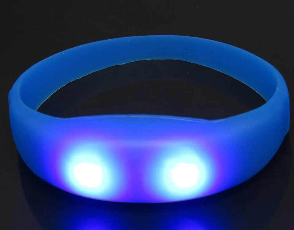 Silicone Luminous Wristband Led Vibration Luminous Bracelet Voice ...