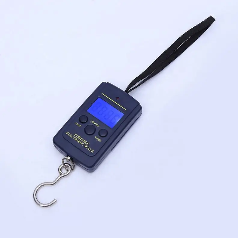 

Mini portable blue backlight Fishing accessory portable scale, As picture