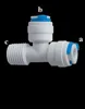 Plastic fittings RO system adapter male thread tee joint pipe fitting