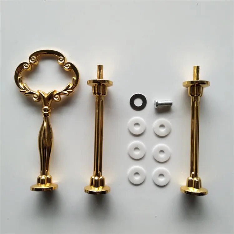 Gold Cake plate stand hardware cake stand fittings