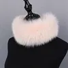 Natural Hot Pink Fox Fur Scarf / Collar / Cape / Shawl / Wrap / Poncho