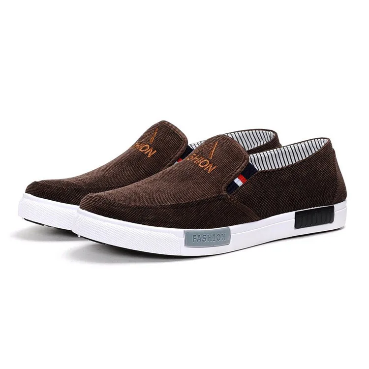 

Wholesale black cheap Slip on Men canvas shoes Sneakers, Customized