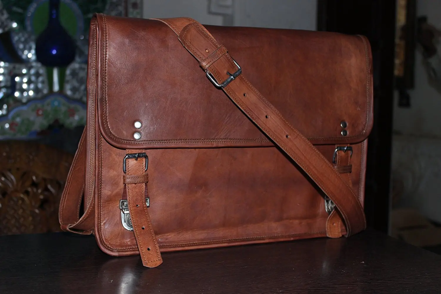 soft leather messenger bag