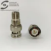 Waterproof F female thread to BNC Male connector monitor conversion Nickel plating plug adapter