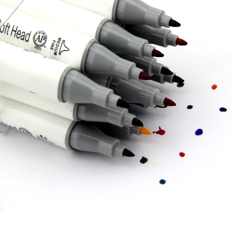 For Laminated Paper Drewing Fast Dry Triangular Barrel Art Permanent Markers Buy Touch Marker