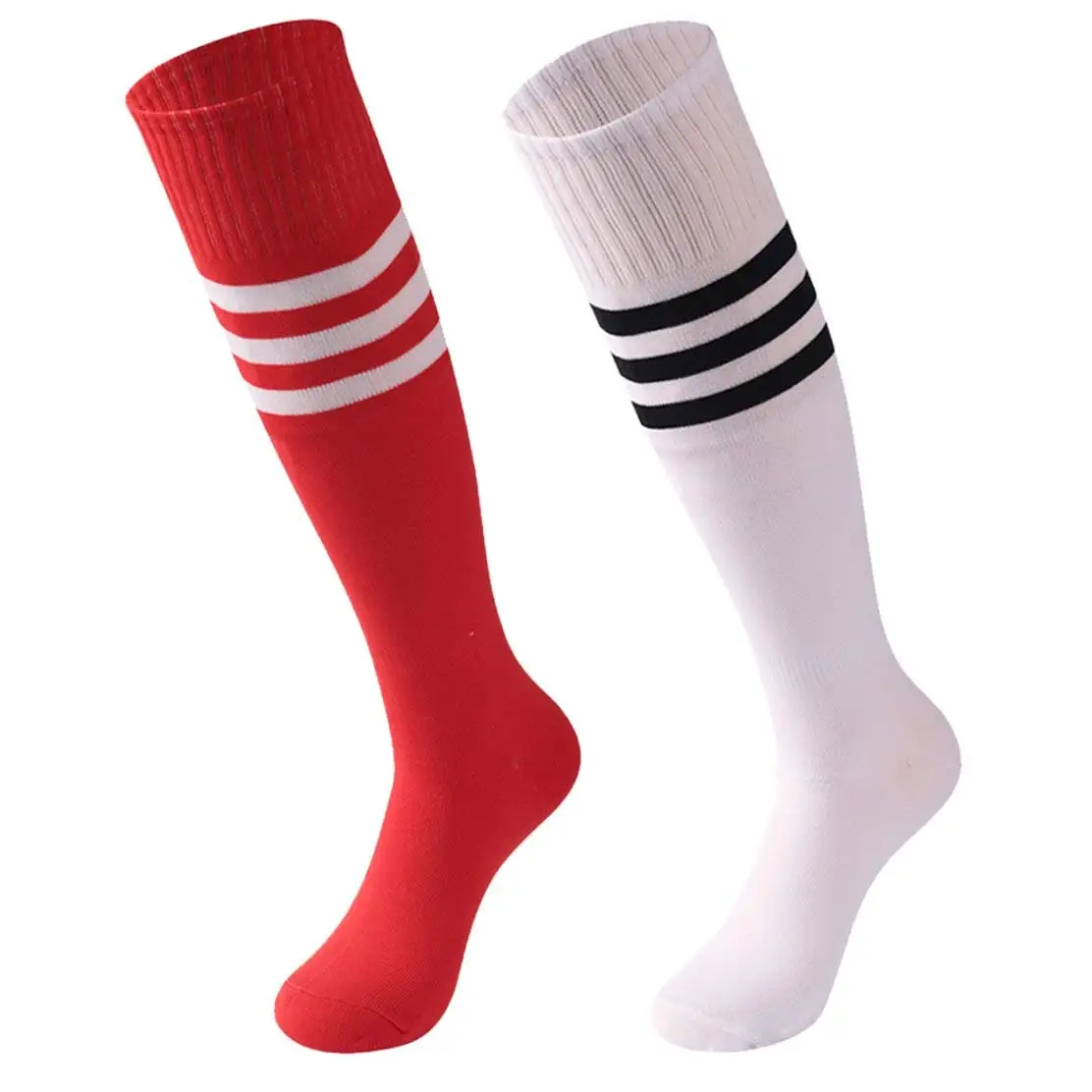 red and white sports socks