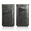 Universal Two Phones double decks PU leather case phone for iPhone and for Samsung double decks