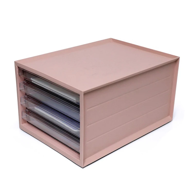 

Desk office cosmetics cabinet Organizer stationery multi file storage box