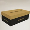 OEM custom design recycled rectangle foldable brown kraft shoe box