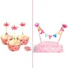 Theme Party Cupcake Wrappers Decoration Cake Pick Flag
