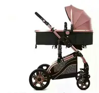 

High landscape baby stroller folding two-way four-wheel shock absorption baby stroller