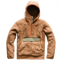 

Lined Quarter Zip Custom Blank Hoodie Men Sherpa Fleece Pullover