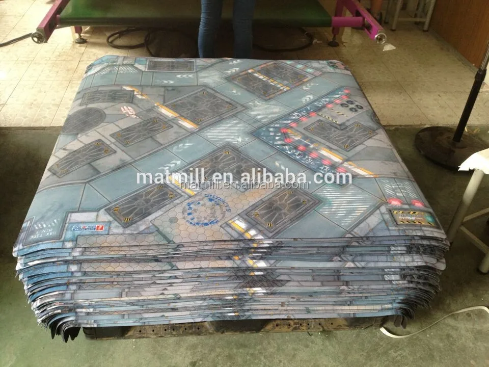 Printed Neoprene War Battle Mat,Large Size Customized Board Game Mat Buy Neoprene Floor Mat